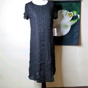 NWT Ellos Button Front Polka Dot Dress
